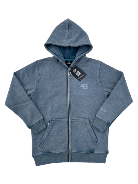 ACID WASHED TRACKSUIT - DENIM BLUE