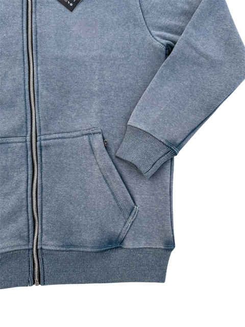 ACID WASHED TRACKSUIT - DENIM BLUE