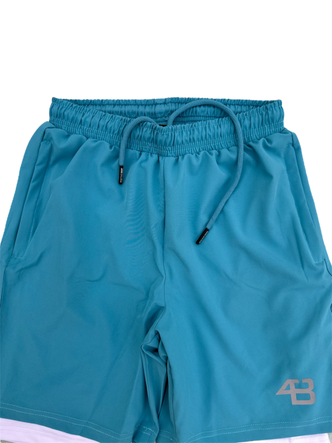 2-IN-1 SHORTS BLUE/WHITE