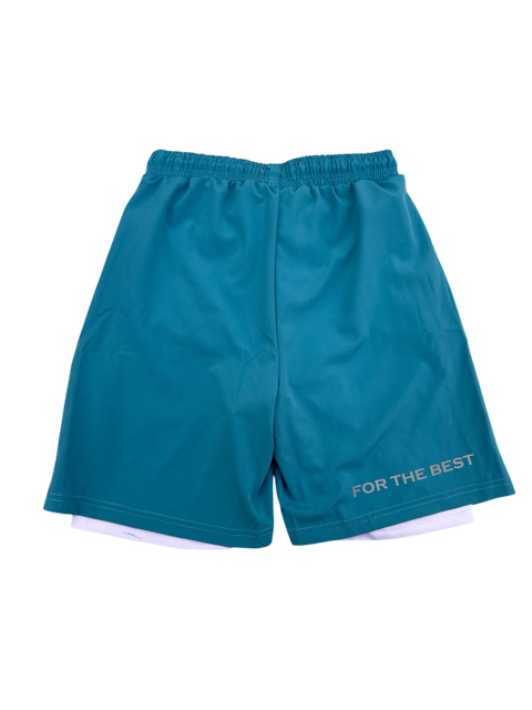 2-IN-1 SHORTS BLUE/WHITE
