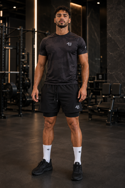 CAMOUFLAGE SHIRT - BLACK