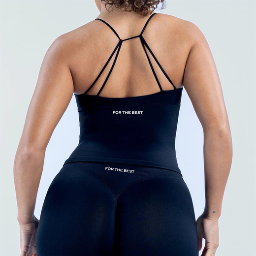 STRAPPY CAMI TOP - BLACK