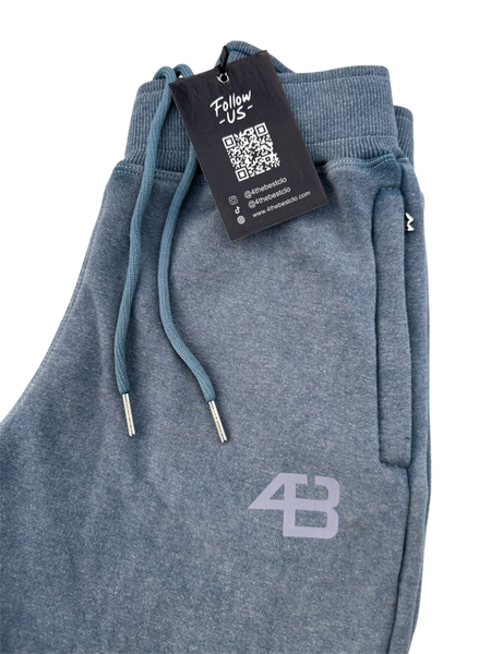 ACID WASHED TRACKSUIT - DENIM BLUE