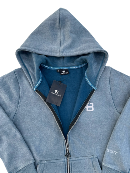 ACID WASHED TRACKSUIT - DENIM BLUE