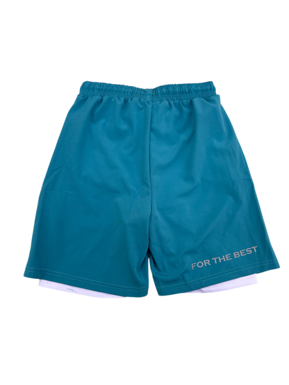 2-IN-1 SHORTS BLUE/WHITE